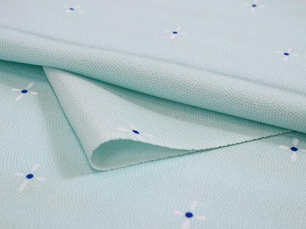 正絹ちりめん地小紋柄反物