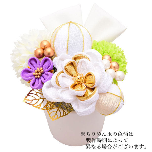 #10 ちりめん玉　和玉　玉かんざし　成人式　袴　振袖　和装　結婚式　髪飾り つまみ細工 玉かんざし 髪飾り 赤色 白 緑 ピンク 成人式 結婚式