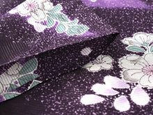 画像をギャラリービューアに読み込む, 洗える夏着物 コーディネートセット 4点セット Lサイズ 紫 花 きもの 白 芝 名古屋帯 ミントグリーン 正絹帯揚げ帯締め 霰 薄紫 薄物 小紋 レディース 女性 プレタ 和装 和服

