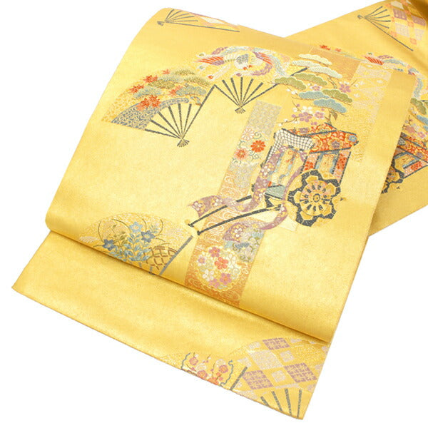 袋帯 御所車 道長取り フォーマル用帯 ねばっこい 