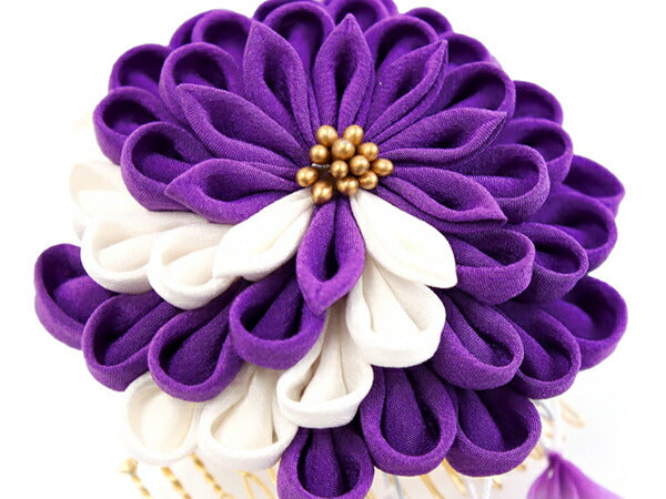 髪飾り】紫菊154番 10点セット