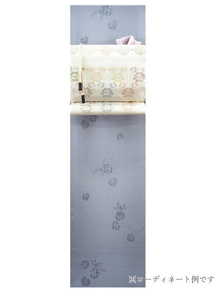 着物だいやす 905■小紋■丹後ちりめん　葵文　アイスブルー　身長サイズ：L　ガード加工 着物だいやす 846□小紋□絞り風疋田文 鹿の子文 無地感覚