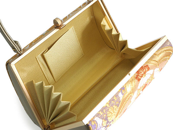 礼装用　草履バッグセット　ゴールド　留袖訪問着振袖　美品 草履バッグセット【レンタル品】ゴールド系-87 草履 バッグ