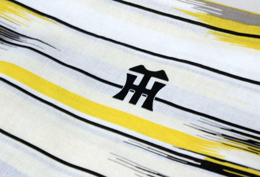 阪神 タイガース グッズ 応援 浴衣 メンズ 白 矢絣  ロゴ マーク 虎