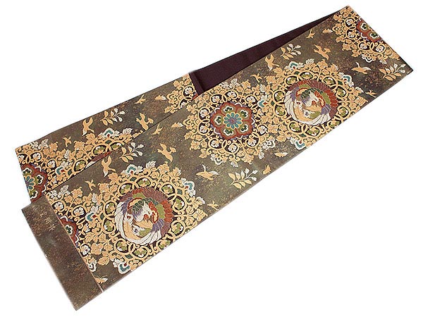 未着用 平井製の西陣全通袋帯 袋帯 フォーマル 絹 礼装 西陣織 平井機業店謹製 仕立て付き 送料無料